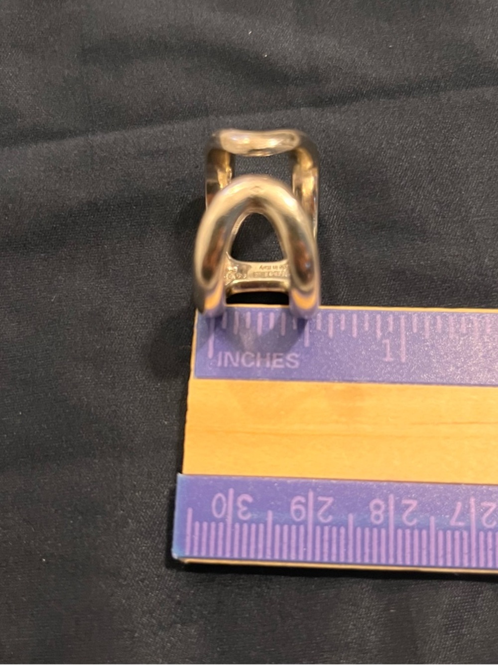 Silver Ring - Double 'H' Design in Silver - Picture 8 of 8